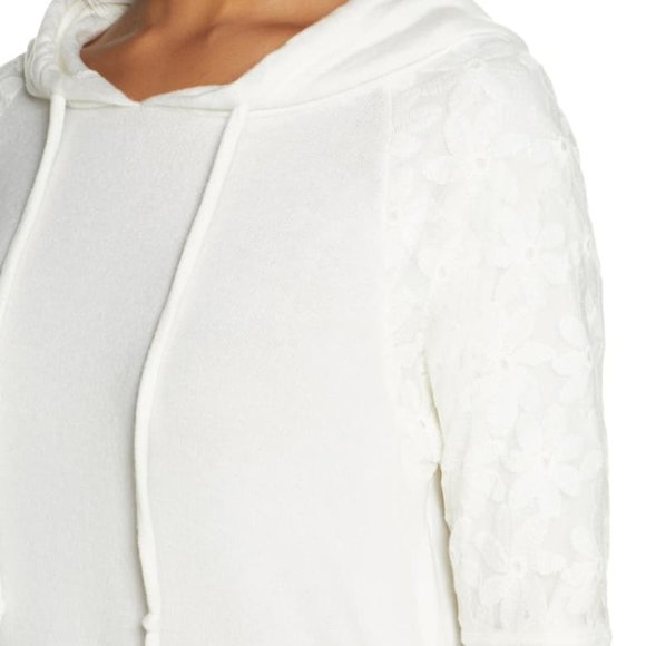 FLORA NIKROOZ Sleep Lounge Shirt in White Size Small - Picture 5 of 13